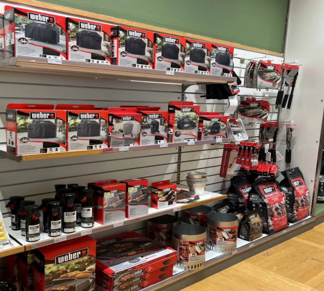 Merchandising example with Weber products